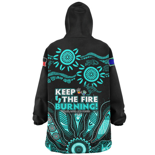 Australia Snug Hoodie Naidoc Week 2024 Indigenous Keep The Fire Burning Aboriginal Gum Leaf Painting Turquoise Australia Snug Hoodie Naidoc Week 2024 Indigenous Keep The Fire Burning Aboriginal Gum Leaf Painting Turquoise