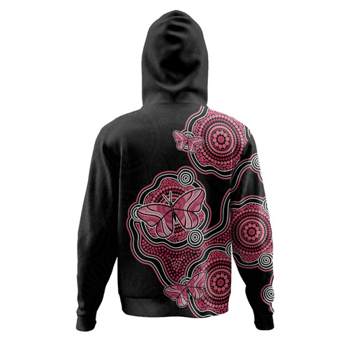 Australia Hoodie Aboriginal Butterfly Dot Art Inspired Australia Hoodie Aboriginal Butterfly Dot Art Inspired