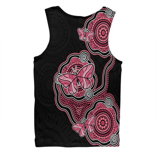 Australia Men Singlet Aboriginal Butterfly Dot Art Inspired