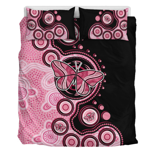 Australia Bedding Set Indigenous Butterfly Aboriginal Dot Arts