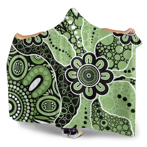 Australia Hooded Blanket Aboriginal Design Art Australia Hooded Blanket Aboriginal Design Art