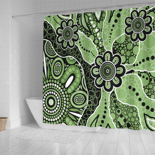 Australia Shower Curtain Aboriginal Design Art