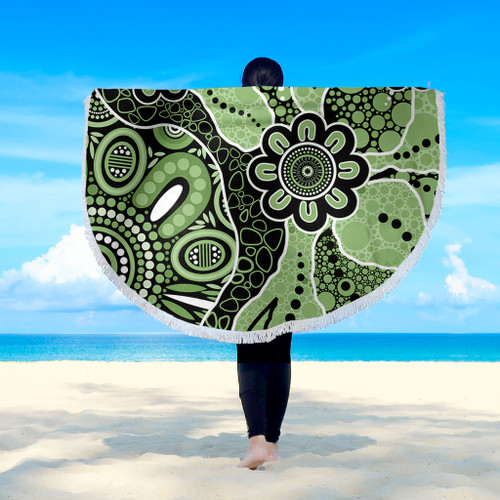 Australia Beach Blanket Aboriginal Design Art Australia Beach Blanket Aboriginal Design Art