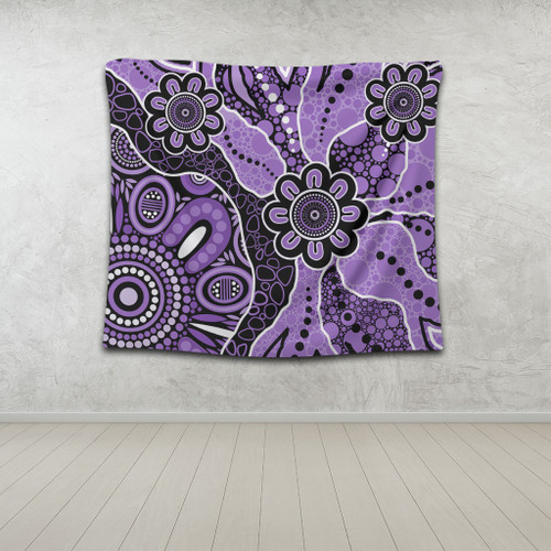 Australia Tapestry Aboriginal Design Art Color Purple Australia Tapestry Aboriginal Design Art Color Purple
