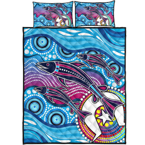 Australia Quilt Bed Set Aboriginal Art Painting Fishaholic Australia Quilt Bed Set Aboriginal Art Painting Fishaholic