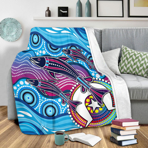 Australia Blanket Aboriginal Art Painting Fishaholic Australia Blanket Aboriginal Art Painting Fishaholic