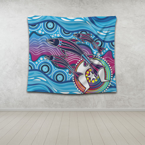 Australia Tapestry Aboriginal Art Painting Fishaholic Australia Tapestry Aboriginal Art Painting Fishaholic
