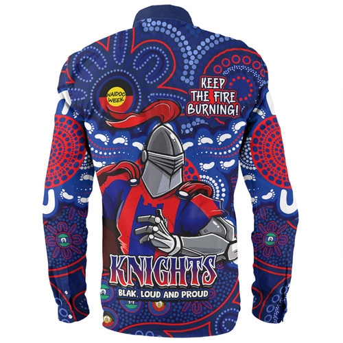 Newcastle Knights Long Sleeve Shirt Custom Naidoc Week 2024 Aboriginal Pattern And Torres Strait Islander Inspired Newcastle Knights Long Sleeve Shirt Custom Naidoc Week 2024 Aboriginal Pattern And Torres Strait Islander Inspired