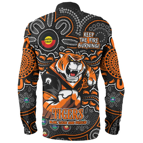 Wests Tigers Long Sleeve Shirt Custom Naidoc Week 2024 Aboriginal Pattern And Torres Strait Islander Inspired Wests Tigers Long Sleeve Shirt Custom Naidoc Week 2024 Aboriginal Pattern And Torres Strait Islander Inspired