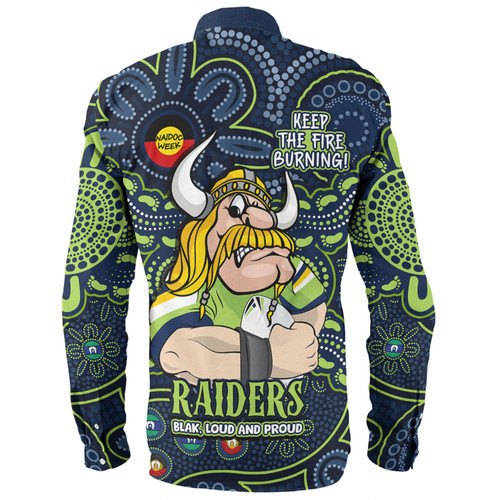 Canberra Raiders Long Sleeve Shirt Custom Naidoc Week 2024 Aboriginal Pattern And Torres Strait Islander Inspired Canberra Raiders Long Sleeve Shirt Custom Naidoc Week 2024 Aboriginal Pattern And Torres Strait Islander Inspired