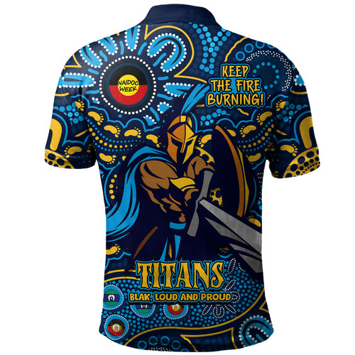 Gold Coast Titans Polo Shirt Custom Naidoc Week 2024 Aboriginal Pattern And Torres Strait Islander Inspired Gold Coast Titans Polo Shirt Custom Naidoc Week 2024 Aboriginal Pattern And Torres Strait Islander Inspired