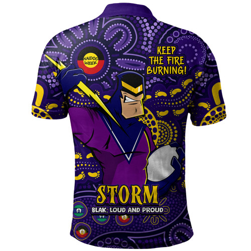 Melbourne Storm Polo Shirt Custom Naidoc Week 2024 Aboriginal Pattern And Torres Strait Islander Inspired Melbourne Storm Polo Shirt Custom Naidoc Week 2024 Aboriginal Pattern And Torres Strait Islander Inspired