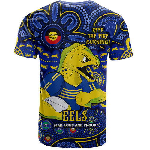 Parramatta Eels T-Shirt Custom Naidoc Week 2024 Aboriginal Pattern And Torres Strait Islander Inspired Parramatta Eels T-Shirt Custom Naidoc Week 2024 Aboriginal Pattern And Torres Strait Islander Inspired