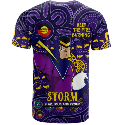 Melbourne Storm T-Shirt Custom Naidoc Week 2024 Aboriginal Pattern And Torres Strait Islander Inspired Melbourne Storm T-Shirt Custom Naidoc Week 2024 Aboriginal Pattern And Torres Strait Islander Inspired