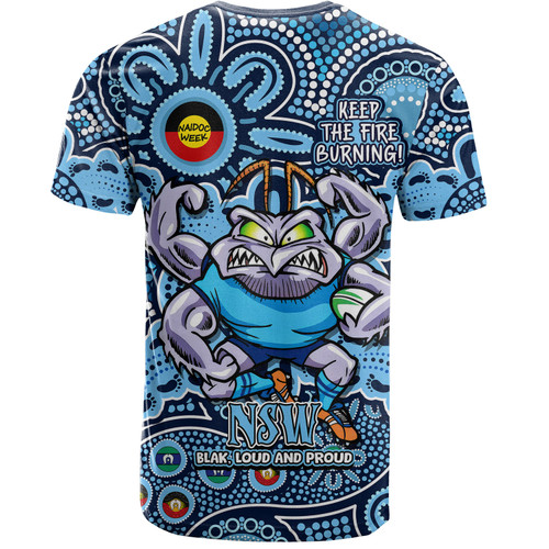 New South Wales Blues T-Shirt Custom Naidoc Week 2024 Aboriginal Pattern And Torres Strait Islander Inspired New South Wales Blues T-Shirt Custom Naidoc Week 2024 Aboriginal Pattern And Torres Strait Islander Inspired