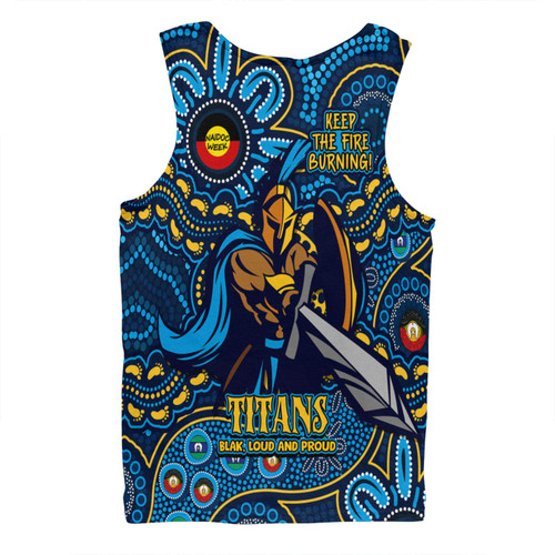 Gold Coast Titans Men Singlet Custom Naidoc Week 2024 Aboriginal Pattern And Torres Strait Islander Inspired Gold Coast Titans Men Singlet Custom Naidoc Week 2024 Aboriginal Pattern And Torres Strait Islander Inspired