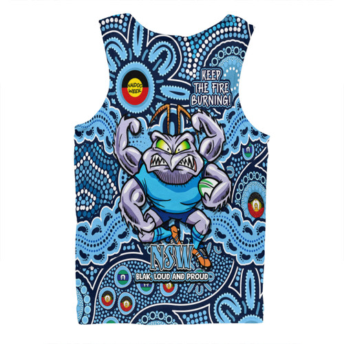 New South Wales Blues Men Singlet Custom Naidoc Week 2024 Aboriginal Pattern And Torres Strait Islander Inspired New South Wales Blues Men Singlet Custom Naidoc Week 2024 Aboriginal Pattern And Torres Strait Islander Inspired