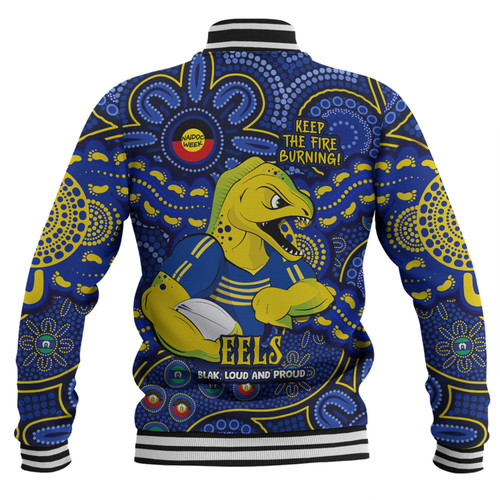 Parramatta Eels Baseball Jacket Custom Naidoc Week 2024 Aboriginal Pattern And Torres Strait Islander Inspired Parramatta Eels Baseball Jacket Custom Naidoc Week 2024 Aboriginal Pattern And Torres Strait Islander Inspired