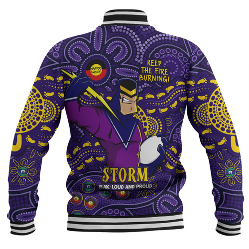 Melbourne Storm Baseball Jacket Custom Naidoc Week 2024 Aboriginal Pattern And Torres Strait Islander Inspired Melbourne Storm Baseball Jacket Custom Naidoc Week 2024 Aboriginal Pattern And Torres Strait Islander Inspired