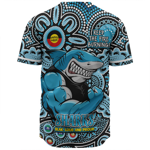Cronulla-Sutherland Sharks Baseball Shirt Custom Naidoc Week 2024 Aboriginal Pattern And Torres Strait Islander Inspired Cronulla-Sutherland Sharks Baseball Shirt Custom Naidoc Week 2024 Aboriginal Pattern And Torres Strait Islander Inspired