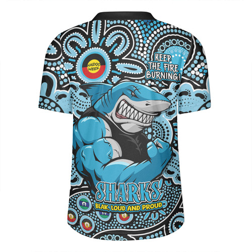 Cronulla-Sutherland Sharks Rugby Jersey Custom Naidoc Week 2024 Aboriginal Pattern And Torres Strait Islander Inspired