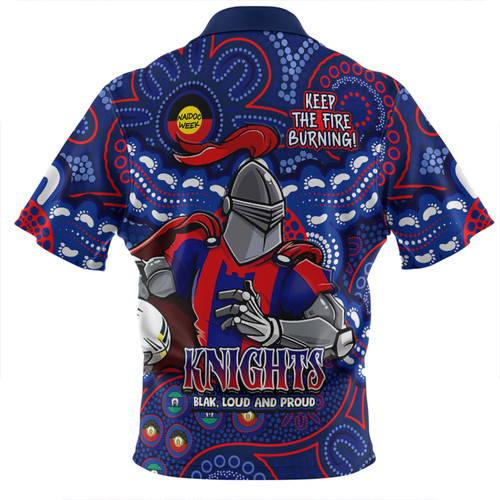 Newcastle Knights Zip Polo Shirt Custom Naidoc Week 2024 Aboriginal Pattern And Torres Strait Islander Inspired Newcastle Knights Zip Polo Shirt Custom Naidoc Week 2024 Aboriginal Pattern And Torres Strait Islander Inspired