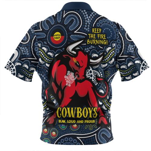 North Queensland Cowboys Zip Polo Shirt Custom Naidoc Week 2024 Aboriginal Pattern And Torres Strait Islander Inspired North Queensland Cowboys Zip Polo Shirt Custom Naidoc Week 2024 Aboriginal Pattern And Torres Strait Islander Inspired