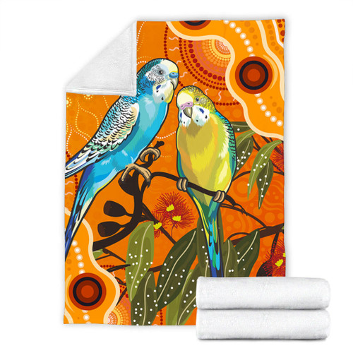Australia Blanket Aboriginal Dot Painting Bush Budgies And Gumtree Australia Blanket Aboriginal Dot Painting Bush Budgies And Gumtree