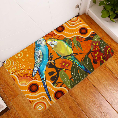 Australia Doormat Aboriginal Dot Painting Bush Budgies And Gumtree Australia Doormat Aboriginal Dot Painting Bush Budgies And Gumtree