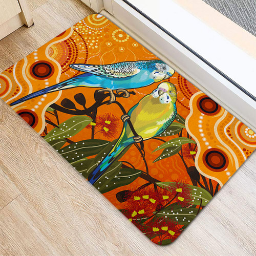 Australia Doormat Aboriginal Dot Painting Bush Budgies And Gumtree Australia Doormat Aboriginal Dot Painting Bush Budgies And Gumtree