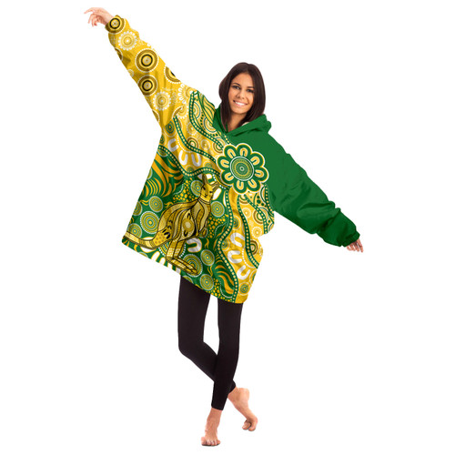 Australia Snug Hoodie Aboriginal Dot Design Kangaroo Australia Snug Hoodie Aboriginal Dot Design Kangaroo