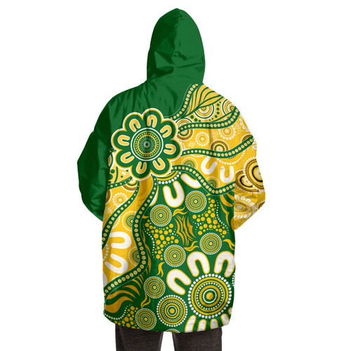 Australia Snug Hoodie Aboriginal Dot Design Kangaroo Australia Snug Hoodie Aboriginal Dot Design Kangaroo