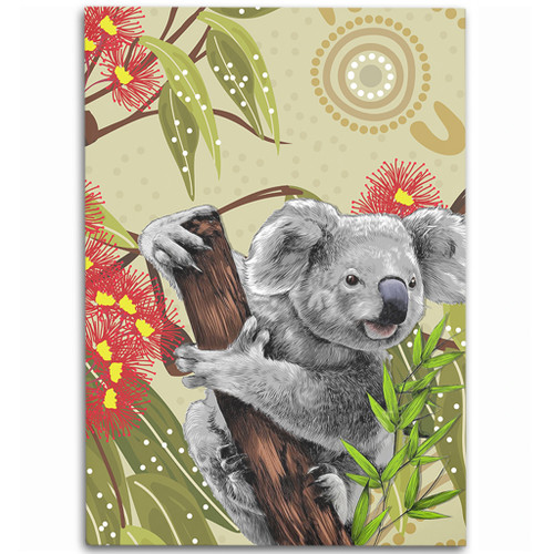 Australia Area Rug Aboriginal Art Painting With Koala And Gumtree Australia Area Rug Aboriginal Art Painting With Koala And Gumtree