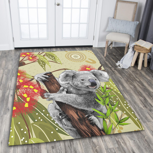 Australia Area Rug Aboriginal Art Painting With Koala And Gumtree Australia Area Rug Aboriginal Art Painting With Koala And Gumtree