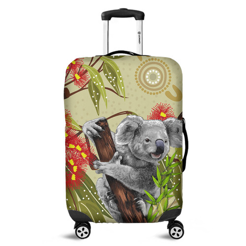 Australia Luggage Cover Aboriginal Art Painting With Koala And Gumtree Australia Luggage Cover Aboriginal Art Painting With Koala And Gumtree