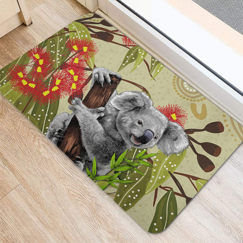 Australia Doormat Aboriginal Art Painting With Koala And Gumtree Australia Doormat Aboriginal Art Painting With Koala And Gumtree
