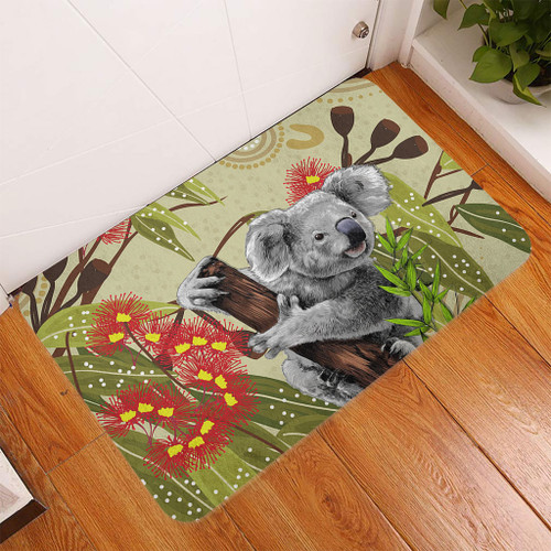 Australia Doormat Aboriginal Art Painting With Koala And Gumtree Australia Doormat Aboriginal Art Painting With Koala And Gumtree