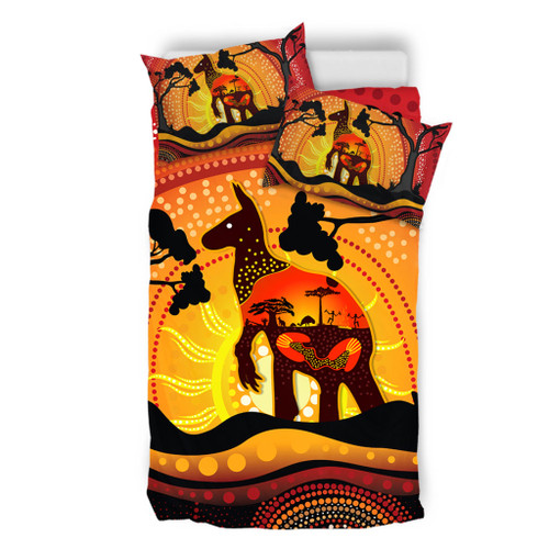 Australia Bedding Set Aboriginal Painting Depicting Nature's Beauty Australia Bedding Set Aboriginal Painting Depicting Nature's Beauty