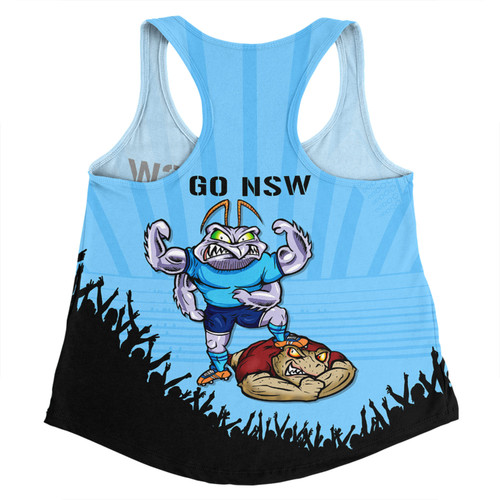 New South Wales Blues Women Racerback Singlet Custom State Of Origin 2024 Go Mighty NSW Blues For Die Hard Fan Supporters New South Wales Blues Women Racerback Singlet Custom State Of Origin 2024 Go Mighty NSW Blues For Die Hard Fan Supporters