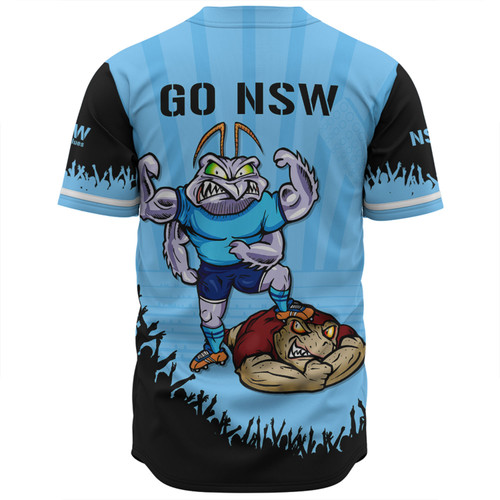 New South Wales Blues Baseball Shirt Custom State Of Origin 2024 Go Mighty NSW Blues For Die Hard Fan Supporters New South Wales Blues Baseball Shirt Custom State Of Origin 2024 Go Mighty NSW Blues For Die Hard Fan Supporters