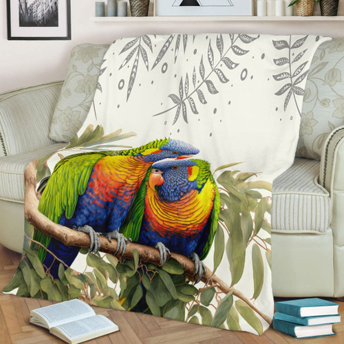 Australia Blanket Australia Rainbow Lorikeets Birds Art Inspired Australia Blanket Australia Rainbow Lorikeets Birds Art Inspired