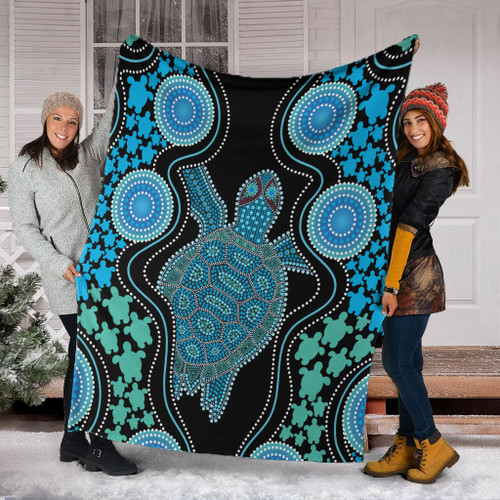 Australia Blanket Aboriginal Art Turtles Inspired Australia Blanket Aboriginal Art Turtles Inspired
