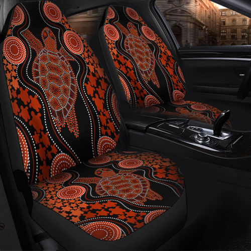 Australia Car Seat Cover Aboriginal Art Turtles Inspired Australia Car Seat Cover Aboriginal Art Turtles Inspired