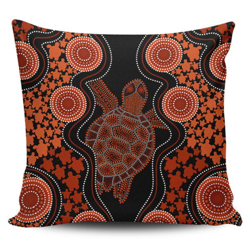 Australia Pillow Cases Aboriginal Art Turtles Inspired