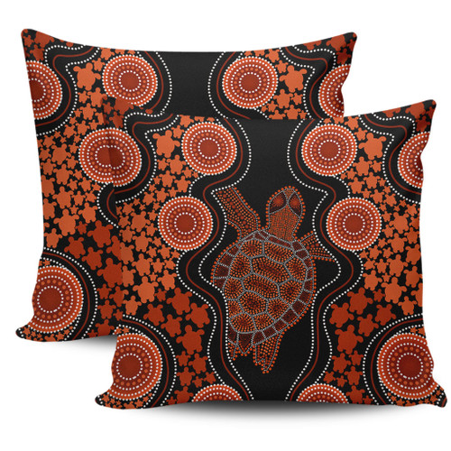 Australia Pillow Cases Aboriginal Art Turtles Inspired
