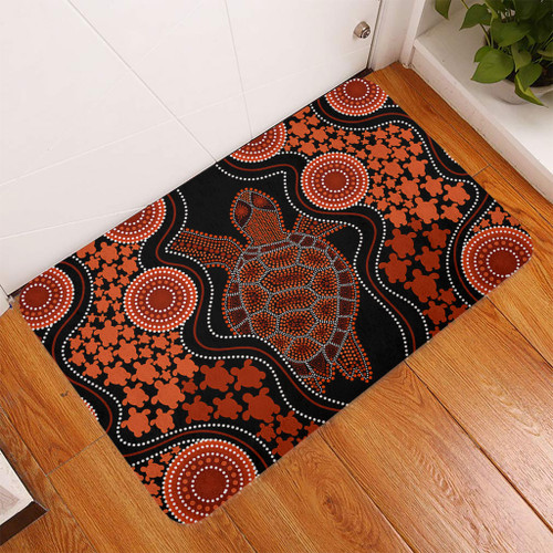 Australia Doormat Aboriginal Art Turtles Inspired