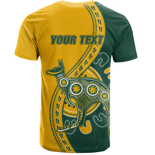 Australia Wallabies T-Shirt Custom Go Wallabies Aboriginal Inspired Jersey Australia Wallabies T-Shirt Custom Go Wallabies Aboriginal Inspired Jersey
