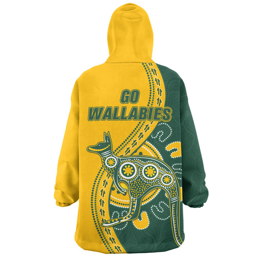 Australia Wallabies Snug Hoodie Custom Go Wallabies Aboriginal Inspired Jersey Australia Wallabies Snug Hoodie Custom Go Wallabies Aboriginal Inspired Jersey