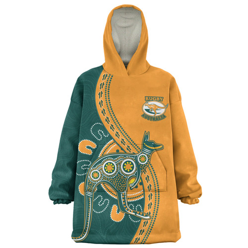 Australia Wallabies Snug Hoodie Custom Go Wallabies Aboriginal Inspired Jersey Australia Wallabies Snug Hoodie Custom Go Wallabies Aboriginal Inspired Jersey