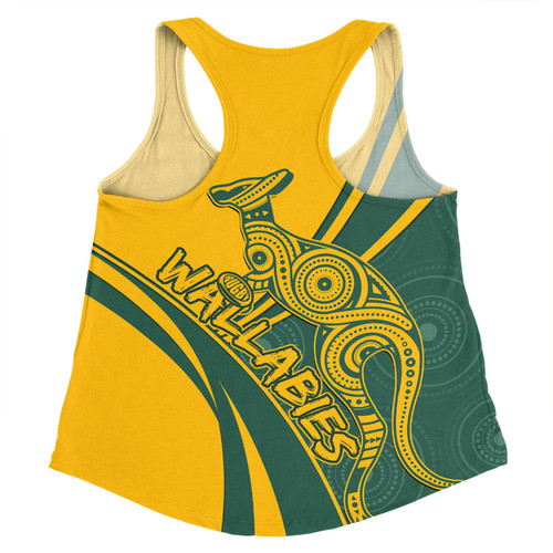Australia Women Racerback Singlet Wallabies Squad Aboriginal Pattern Inspired Australia Women Racerback Singlet Wallabies Squad Aboriginal Pattern Inspired